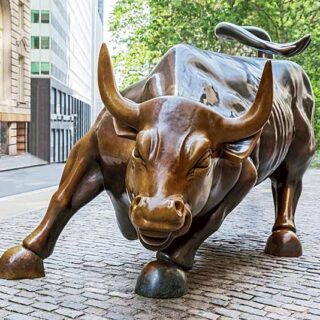 Wall Street Bull Wallpaper Mural