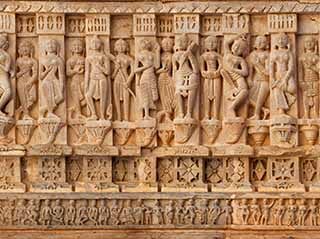 Ancient Temple Carvings Udaipur Wallpaper Mural