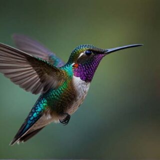 Elegant Hummingbird Wallpaper Mural