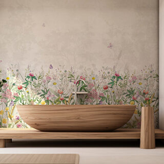 Botanical Dance Wallpaper Mural, Customized