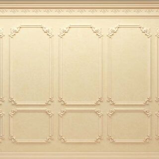 Biege Wood Texture Panel Wallpaper Mural