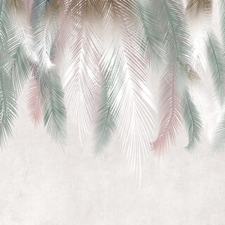 Hanging Palm Leaves Frescoes Wallpaper Mural
