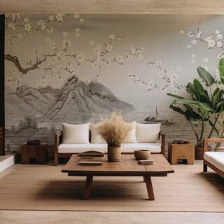 Serene Waadi Landscape Wallpaper Mural