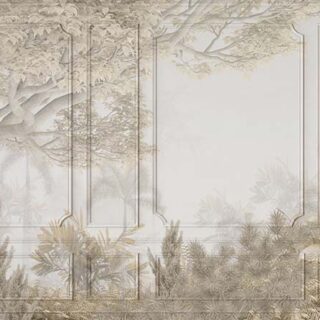 Sonbahar, Wall Panel Effect Autumn Forest Wallpaper Mural