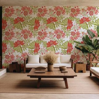 Art Nouveau Garden Wallpaper Mural