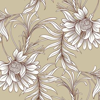 Nouveau Bloom Harmony Mural Wallpaper