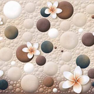 Rajni, 3D Floral Wall Tiles Wallpaper Mural