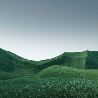 Parvatmala, Surreal Mountains Landscape with Green Peaks Wallpaper Mural