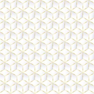 Abstract White Geometric 3D Cubes Pattern Wallpaper Mural
