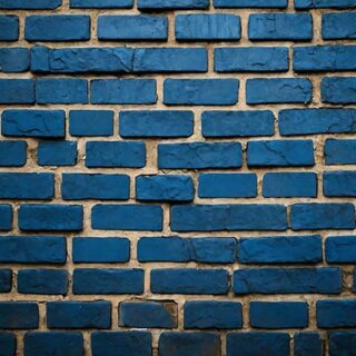 Blue Horizon Grunge Bricks Wallpaper Mural