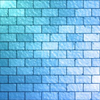 Watercolor Blue Brickscape Wallpaper Mural