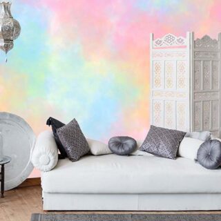Watercolor Pastel Ombre Style Wallpaper Mural