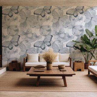 Abstract Butterfly Art Wallpaper Mural