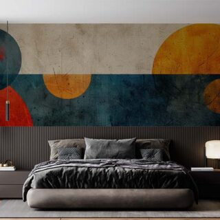 Minimalist Mid-Century Modern Art Wallpaper Mural