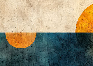 Minimalist Mid-Century Modern Art Wallpaper Mural