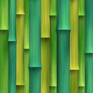 Feng Shui Fortune in Green Bamboo Wall Mural