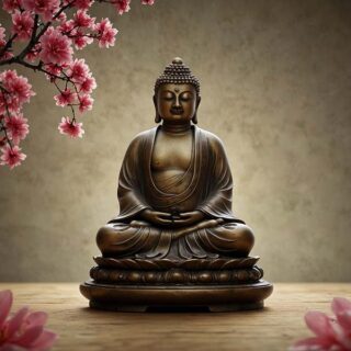 Feng Shui Lucky Buddha Wallpaper Mural