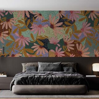 Bohemian Floral Fantasy Wallpaper Mural