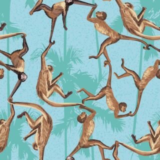 Bandar, Realistic Gymnast Monkey Wallpaper Mural