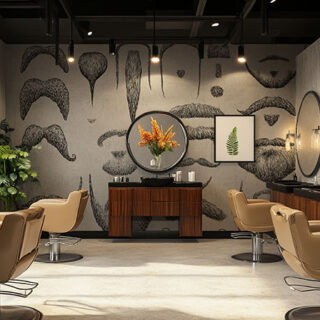 Beard and Moustache Styles Wallpaper Mural