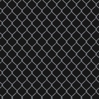Realistic Chain Link Fence Effect Wallpaper Mural