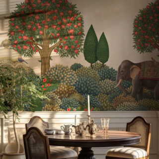 Jashn-e-Bagh, Beautiful Indian Garden Wallpaper Mural