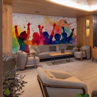 Everlasting Companions, Colorful Group of Friends Wallpaper Mural