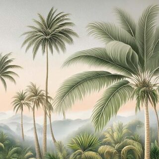 Exotic Palm Bliss Wallpaper Mural