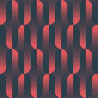 Red Black Abstract Halftone Art Wallpaper Mural