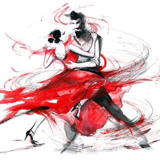 Tango Elegance, Rhythm and Passion Art Wallpaper Mural