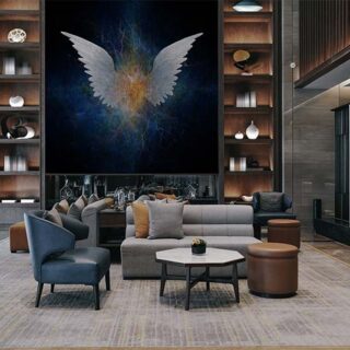 Abstract Angel Wings Art Wallpaper Mural