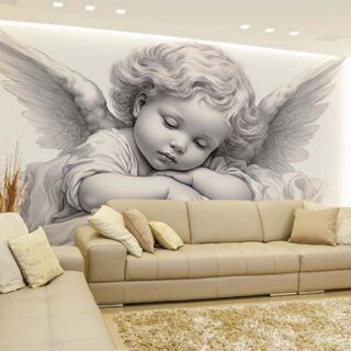 Angelina, Sleeping Cute Angel Wallpaper Mural