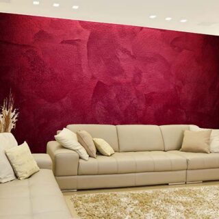Elegant Red Maroon Canvas Look Wallpaper Mural