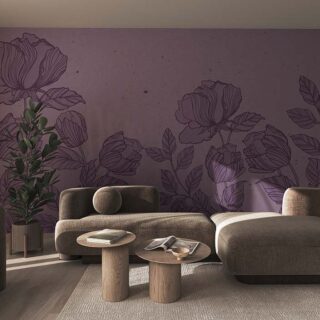 Vintage Bloomscape Floral Wallpaper Mural