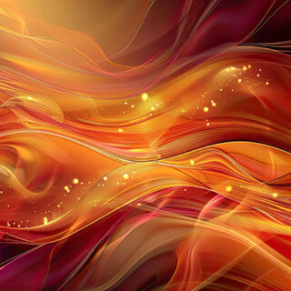 Maroon and Mustard Blend Liquid Pattern Wallpaper Mural