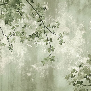 Grunge Tree Leaves Texture Wallpaper Mural