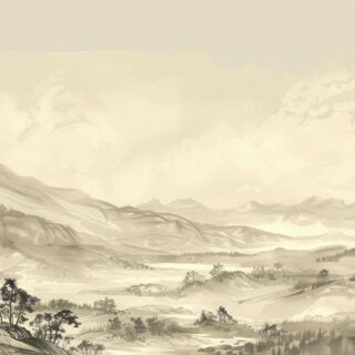 Pleasant Modern Landscape Wallpaper