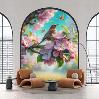 Chiraiya, Beautiful Bird in Paradise Wallpaper Mural