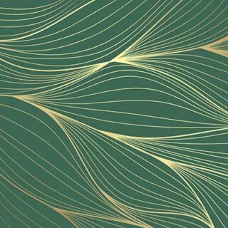 Luxurious Evergreen Gold Harmony Wallpaper Mural
