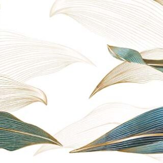 Luxury Abstract Art Leafy Gold Majesty Wallpaper Mural