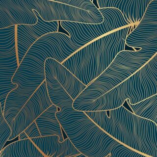 Rekhta, Golden Leaf Dreamscape Wallpaper Mural