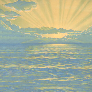 Alba, Beautiful Sunrise Over Ocean Scenery Wallpaper Mural