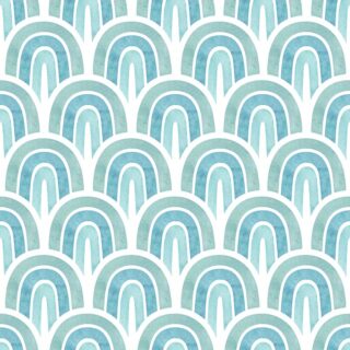 Dreambow, Aesthetic Rainbows in Warm Pastel Blue Colors Wallpaper