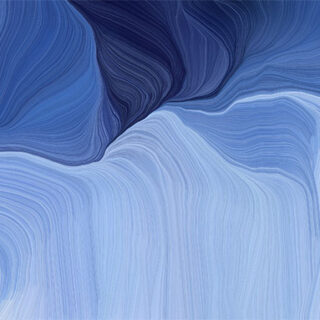 Velura, Modern Steel Blue Soft Curvy Waves Wallpaper Mural