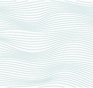 Wavelet, Pastel Blue Linear Abstract Curved Wavy Pattern Wallpaper Mural