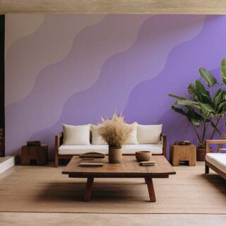 Abstract Purple Gradient Art Wallpaper Mural