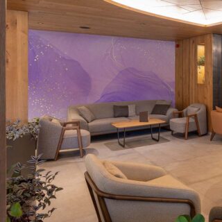 Pastel Purple Periwinkle Alcohol Ink Effect Marble Wallpaper