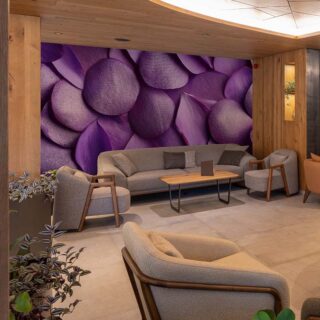 Textured Floral Petals Wallpaper Mural
