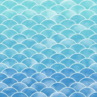 Water-resistant Shades of Blue Sea Wave Watercolor Pattern Wallpaper Mural