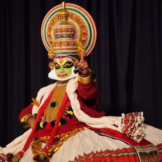 Kathakali Performance of Karna Charitham Wallpaper Mural
